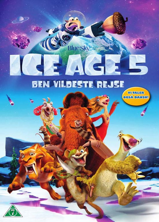 Cover for Ice Age · Ice Age 5 - Den Vildeste Rejse (DVD) (2016)