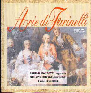 Cover for Manzotti, Angelo, Jacoboni, Maria Pia · Giacomelli  Hasse  Broschi:  a (CD) (1995)