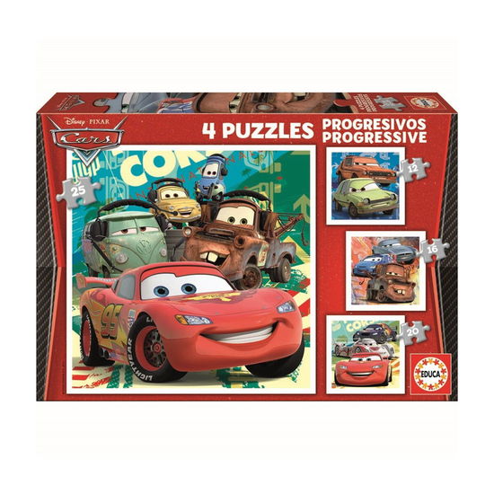 Cover for Educa · Puzzle - 12-16-20-25 Cars ( 80-14942) (Leksaker) (2020)