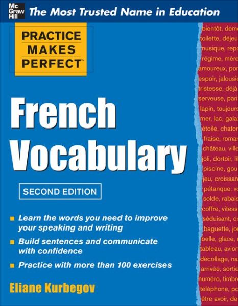 Cover for Eliane Kurbegov · Practice Make Perfect French Vocabulary (Paperback Book) (2011)