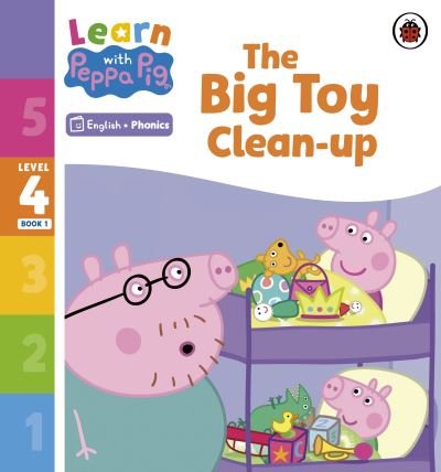 Cover for Peppa Pig · Learn with Peppa Phonics Level 4 Book 1 – The Big Toy Clean-up (Phonics Reader) - Learn with Peppa (Paperback Bog) (2023)