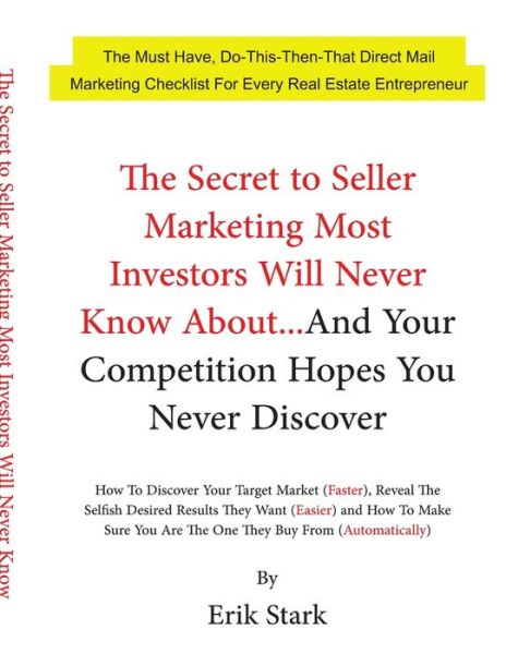 Cover for Erik Stark · Secret to Seller Marketing... (Book) (2019)