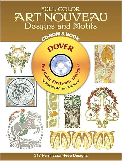 Cover for Dover Publications Inc · Full Color Art Nouveau - Dover Electronic Clip Art (Lydbok (CD)) [Unabridged edition] (2002)