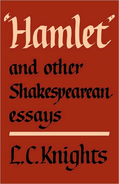 Cover for L. C. Knights · Hamlet and Other Shakespearean Essays (Taschenbuch) (1979)