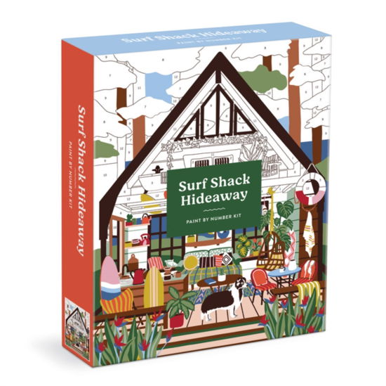 Cover for Galison · Surf Shack Hideaway 11 x 14 Paint By Number Kit (Book) (2023)