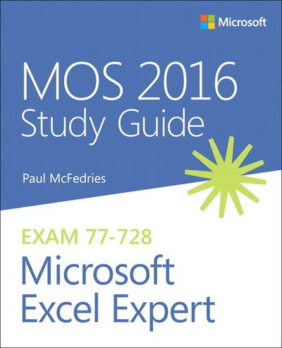Cover for Paul McFedries · MOS 2016 Study Guide for Microsoft Excel Expert - MOS Study Guide (Taschenbuch) (2017)