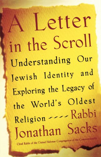 A Letter in the Scrolls - Rabbi Jonathan Sacks - Books - Simon & Schuster - 9780743267427 - April 16, 2004