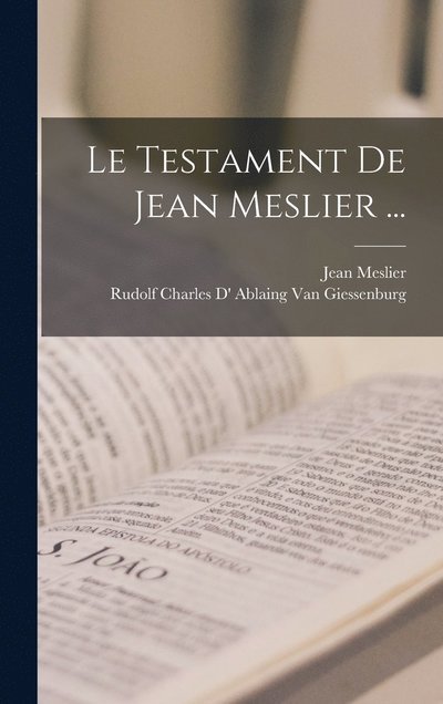 Cover for Jean Meslier · Testament de Jean Meslier ... (Book) (2022)