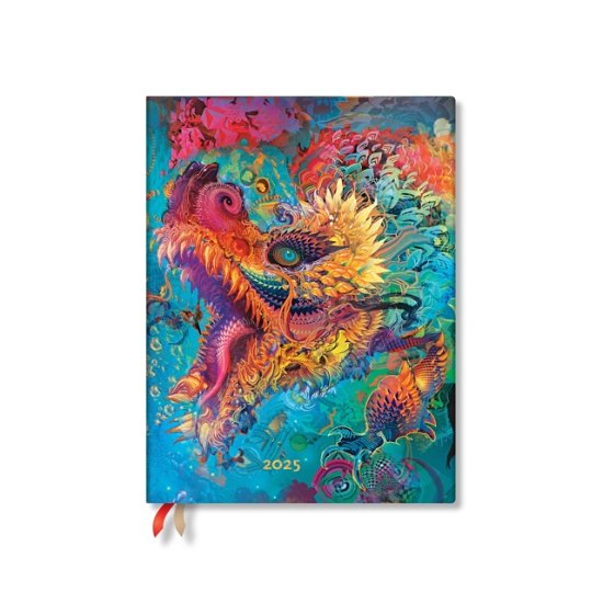 Humming Dragon (Android Jones Collection) Midi 12-month Horizontal Softcover Flexi Dayplanner 2025 (Elastic Band Closure) - Android Jones Collection - Paperblanks - Books - Little, Brown Book Group - 9781408758427 - July 16, 2024