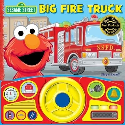 Cover for P I Kids · Sesame Street Big Fire Truck Steering Wheel Book (Hardcover Book) (2014)