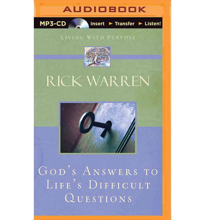 Cover for Rick Warren · God's Answers to Life's Difficult Questions (Płyta CD z plikami MP3) [Mp3 Una edition] (2014)