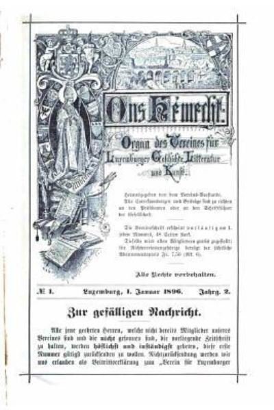 Cover for Ons Hemecht · Ons Hemecht (1896) (Paperback Book) (2015)