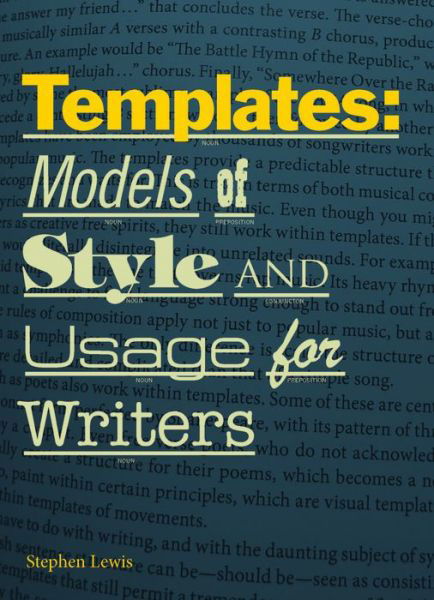 Cover for Stephen Lewis · Templates: A Guide to Writing Sentences (Paperback Bog) (2014)