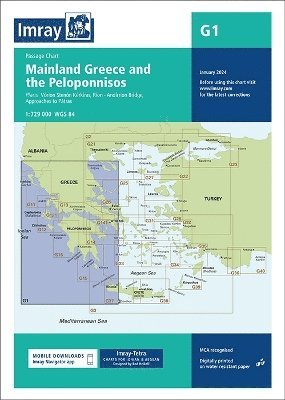 G1 Mainland Greece and the Peloponnisos: Passage Chart - G Chart - - Books - Imray, Laurie, Norie & Wilson Ltd - 9781786795427 - January 11, 2024