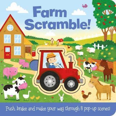 Cover for Jenny Copper · Farm Scramble! - Push and Play (Board book) (2020)