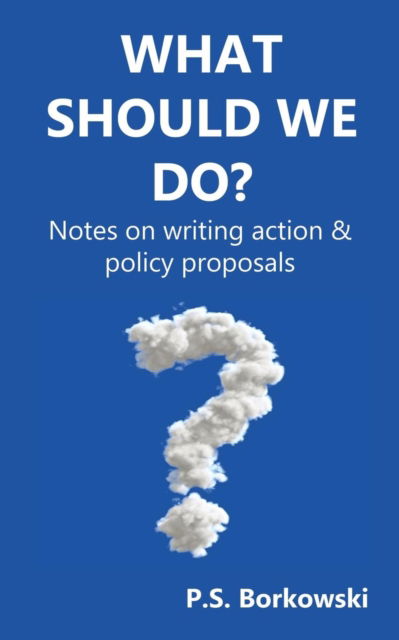 Cover for P S Borkowski · What Should We Do?: Notes on writing action &amp; policy proposals (Paperback Book) (2018)