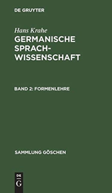 Cover for Hans Krahe · Formenlehre : Aus (Book) (1961)