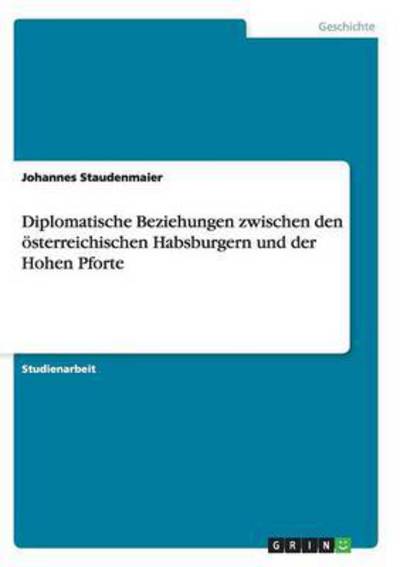 Cover for Staudenmaier · Diplomatische Beziehungen (Book) [German edition] (2007)