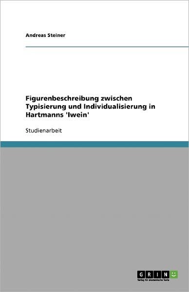 Cover for Steiner · Figurenbeschreibung zwischen Ty (Bok) [German edition] (2013)
