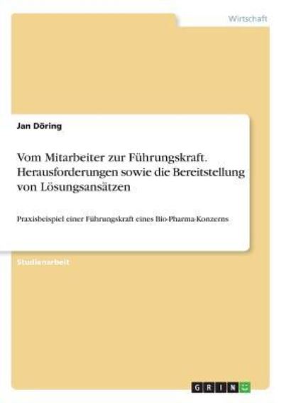 Cover for Döring · Vom Mitarbeiter zur Führungskraf (Book)