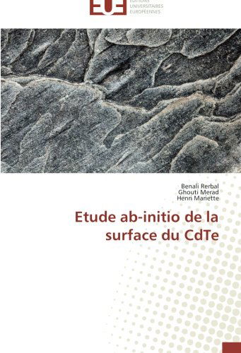 Cover for Henri Mariette · Etude Ab-initio De La Surface Du Cdte (Paperback Book) [French edition] (2018)