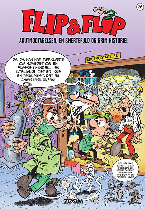 Cover for F. Ibáñez · Flip &amp; Flop: Flip &amp; Flop 26: Akutmodtagelsen, en smertefuld og grim historie! (Poketbok) [1:a utgåva] (2022)