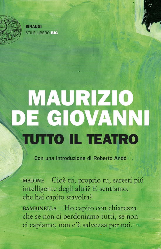 Cover for Maurizio De Giovanni · Tutto Il Teatro (Book)