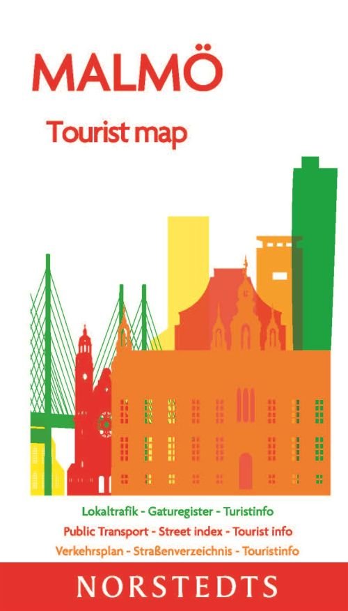 Cover for Norstedts · Malmö tourist map 1:10 000 (innerstad), register (Hardcover Book) (2019)