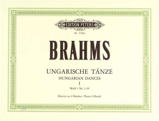 Cover for Brahms · Hungarian Dances Vol.I (Partituren) (2001)