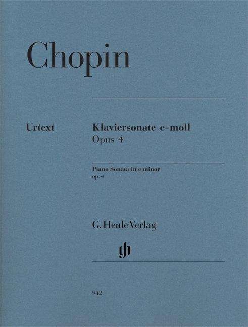 Cover for Chopin · Klaviersonate c-Moll op.4.HN942 (Buch)
