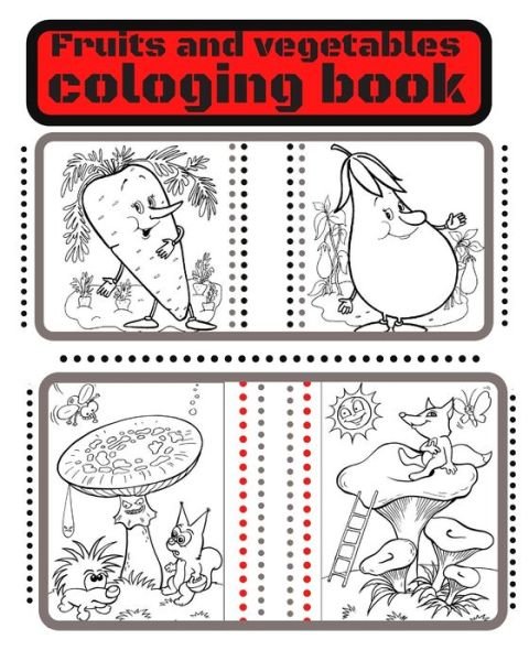 Cover for Coloring Book · Fruits And Vegetables Coloring (Paperback Book) (2020)