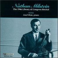Cover for Vitali / Bach / Chopin / Milstein / Blatt · 1946 Library of Congress Recital (CD) (1996)