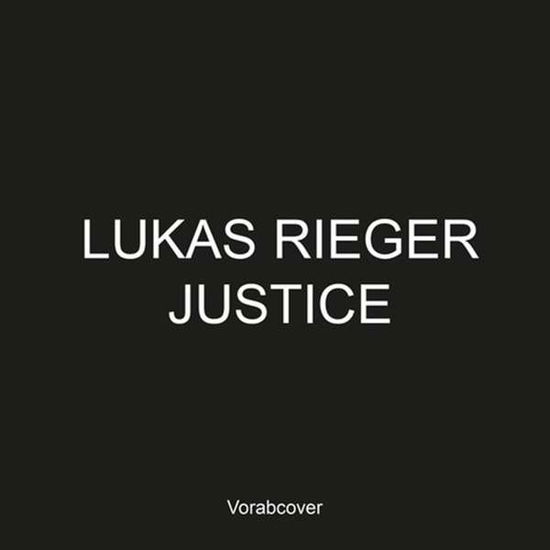 Cover for Lukas Rieger · Justice (CD) [Limited edition] (2019)