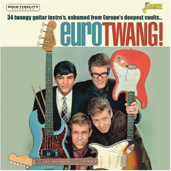 Cover for Eurotwang! - 34 Twangy Guitar Instro's, Exhumed From Europe's Deepest Vaults (CD) (2023)