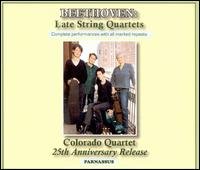 Late String Quartets - Colorado Quartet - Musiikki - PARNA - 0606345424428 - perjantai 4. syyskuuta 2015