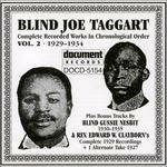Cover for Blind Joe Taggart · Vol.2 1929 - 1934 (CD) (2002)