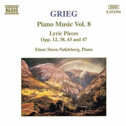 Cover for Grieg / Steen-nokleberg · Piano Music 8 / Lyric Pieces (CD) (1996)
