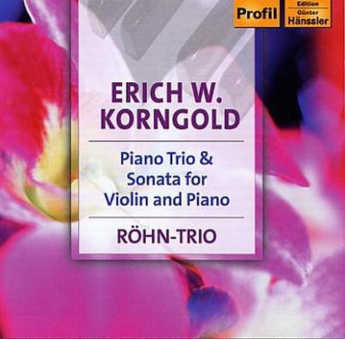 Cover for Korngold / Rohn Trio · Piano Trio Sonata for Violin &amp; Piano (CD) (2005)
