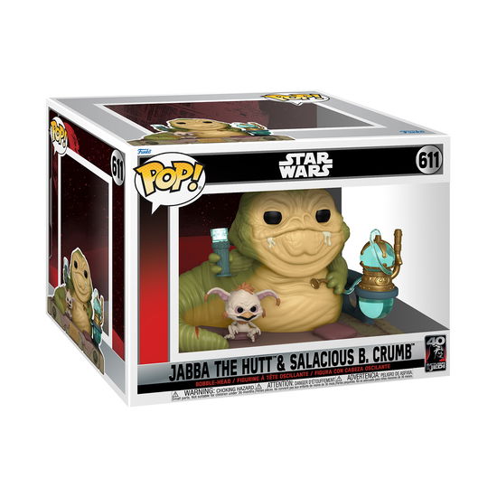 Return of the Jedi 40th - Jabba W/salacious - Funko Pop! Deluxe: - Merchandise - Funko - 0889698707428 - 4. maj 2023