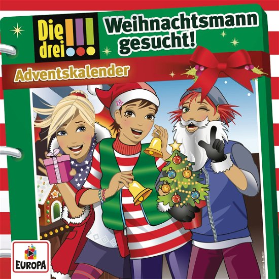 Cover for Die Drei !!! · Adventskalender - Weihnachtsmann Gesucht (CD) (2016)