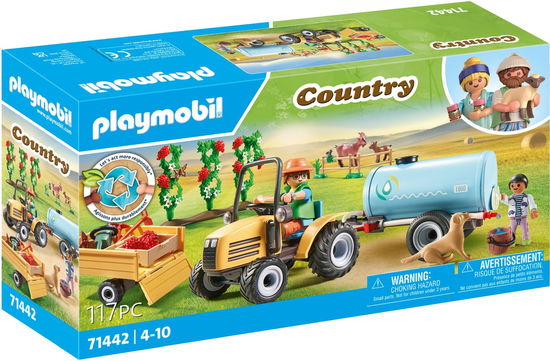 Traktor Mit AnhÃ¤nger Und Wassertank - Playmobil - Merchandise - Playmobil - 4008789714428 - 