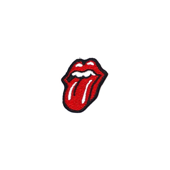 The Rolling Stones Woven Patch: Classic Tongue - The Rolling Stones - Produtos - Rockoff - 5056170682428 - 