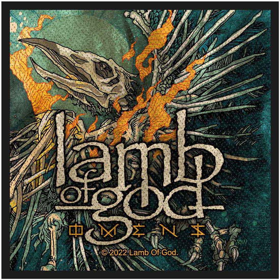 Lamb Of God Standard Woven Patch: Omens - Lamb Of God - Merchandise - Razamataz - 5056365725428 - 3. november 2023