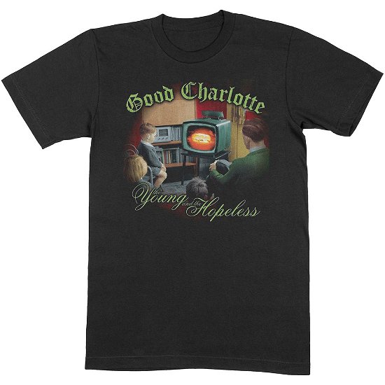 Good Charlotte Unisex T-Shirt: Young & Hopeless - Good Charlotte - Mercancía -  - 5056368654428 - 