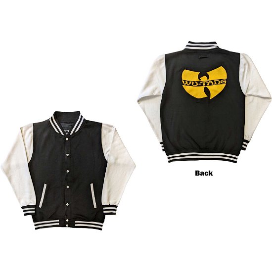 Wu-Tang Clan Unisex Varsity Jacket: Logo (Back Print) - Wu-Tang Clan - Gadżety -  - 5056561084428 - 