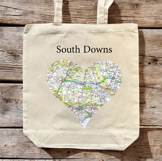 Cover for OS Map Premium Canvas Tote Bag - South Downs National Park (MERCH) (2025)