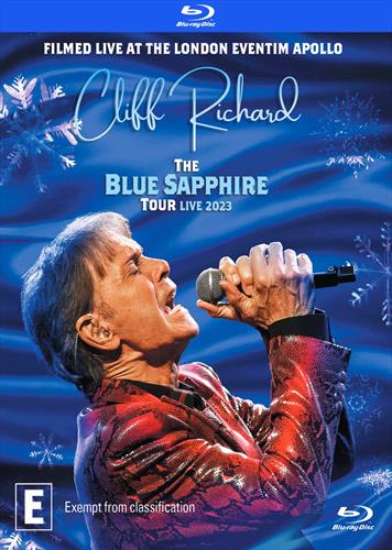 Cover for Cliff Richard: the Blue Sapphire Tour Live 2023 (Blu-ray) (2024)