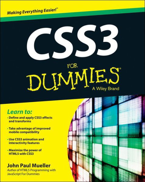 Cover for John Paul Mueller · CSS3 For Dummies (Book) (2013)