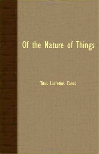 Cover for Titus Lucretius Carus · Of the Nature of Things (Paperback Book) (2007)