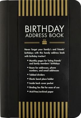 Cover for Peter Pauper Press Inc · Birthday Address Book (Book) (2020)
